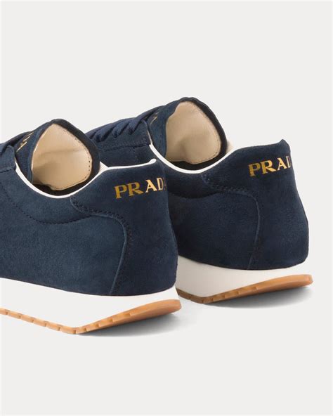 Navy Rank Suede Sneakers .